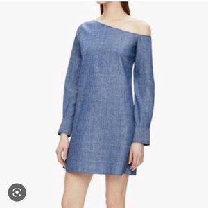 EUC Theory Ulrika denim one shoulder dress